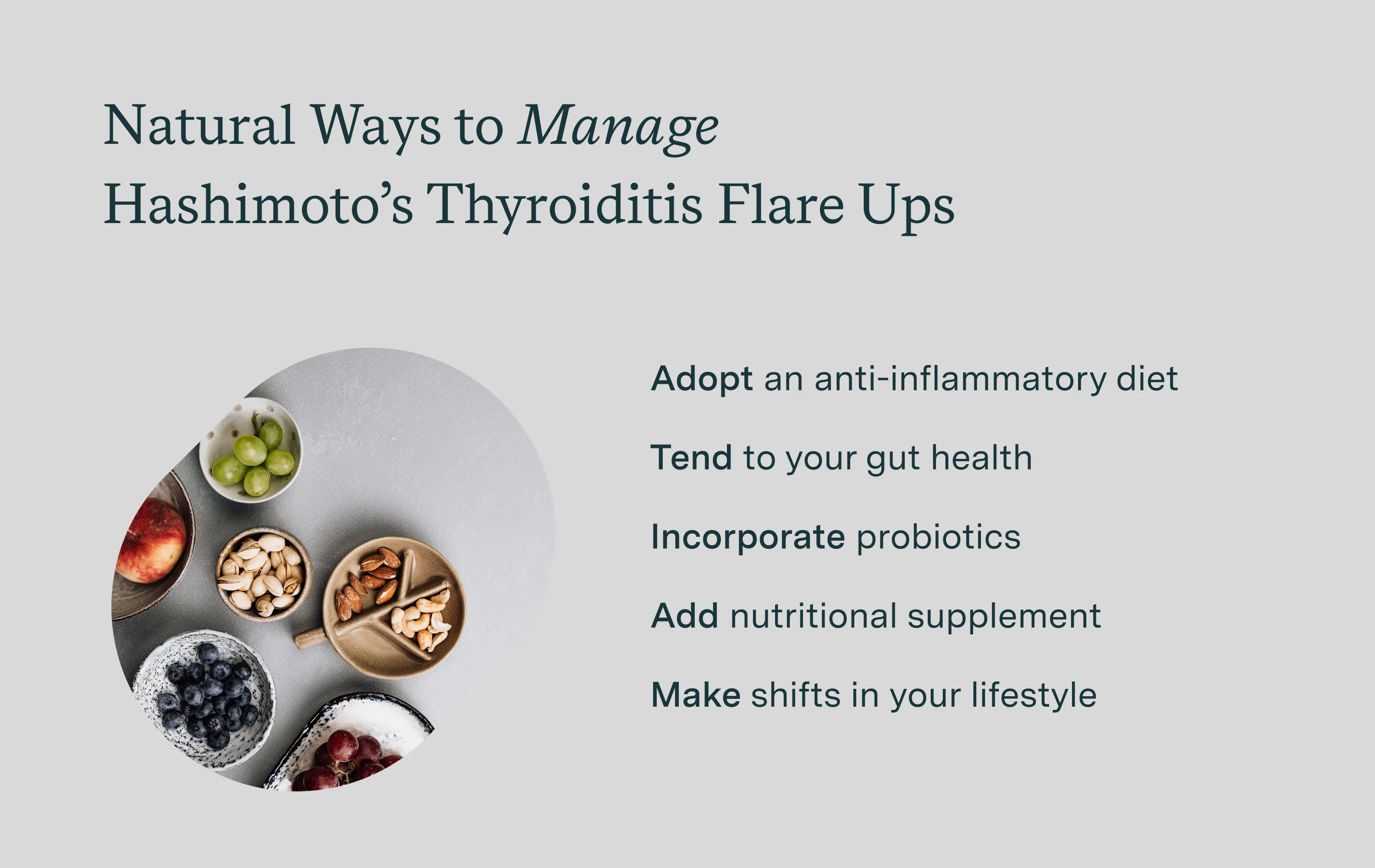 natural ways to manage hashimoto's flare ups